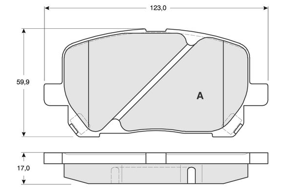 PROCODIS FRANCE Комплект тормозных колодок, дисковый тормоз PF1367
